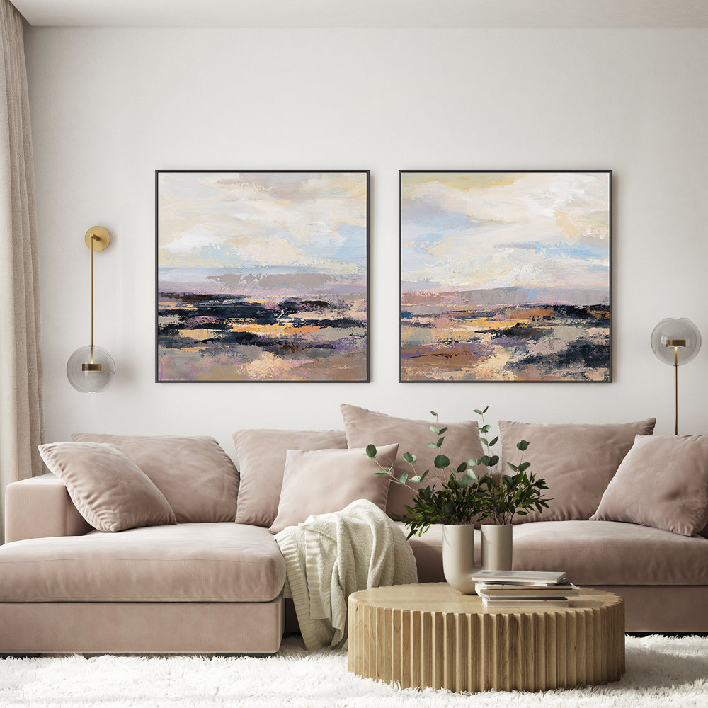 wall-art-print-canvas-poster-framed-Road at Dusk, Style A & B, Set Of 2 , By Silvia Vassileva-7