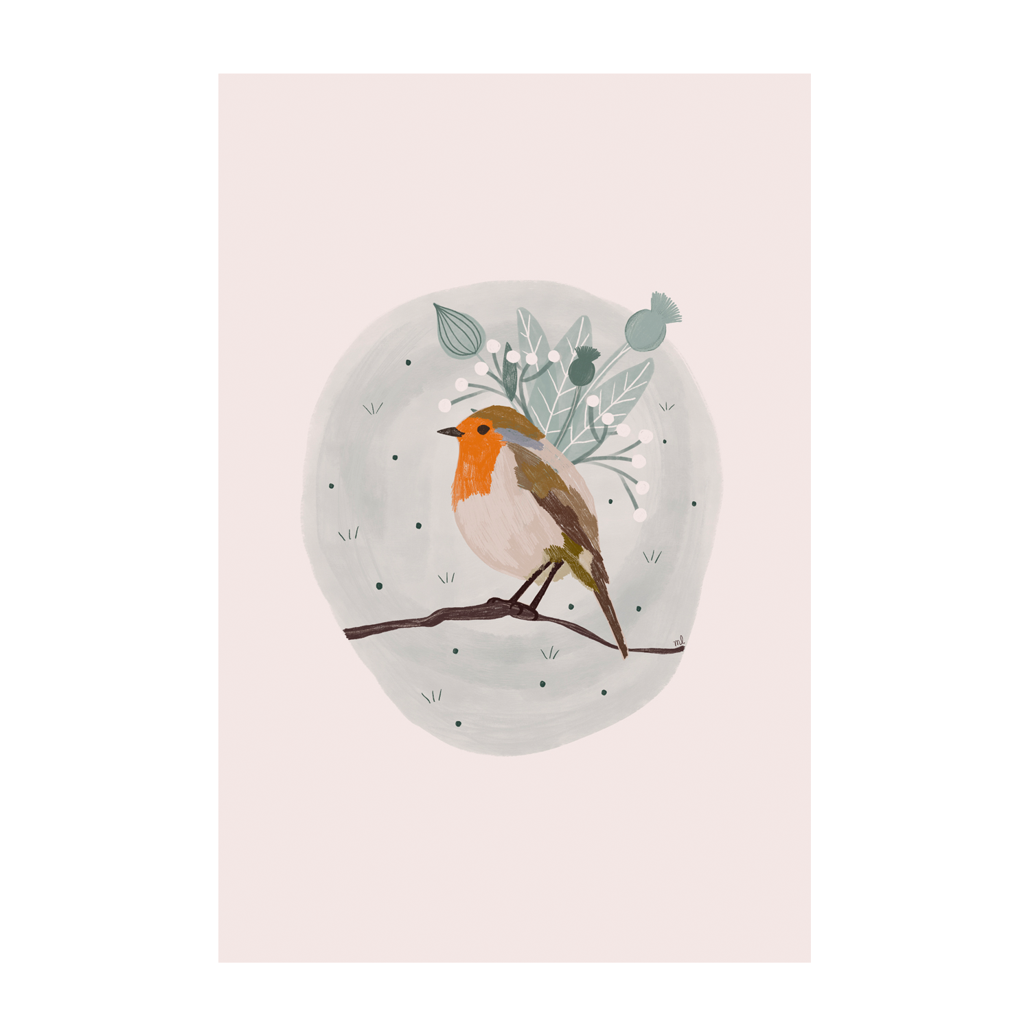 wall-art-print-canvas-poster-framed-Robin , By Menina Lisboa-1