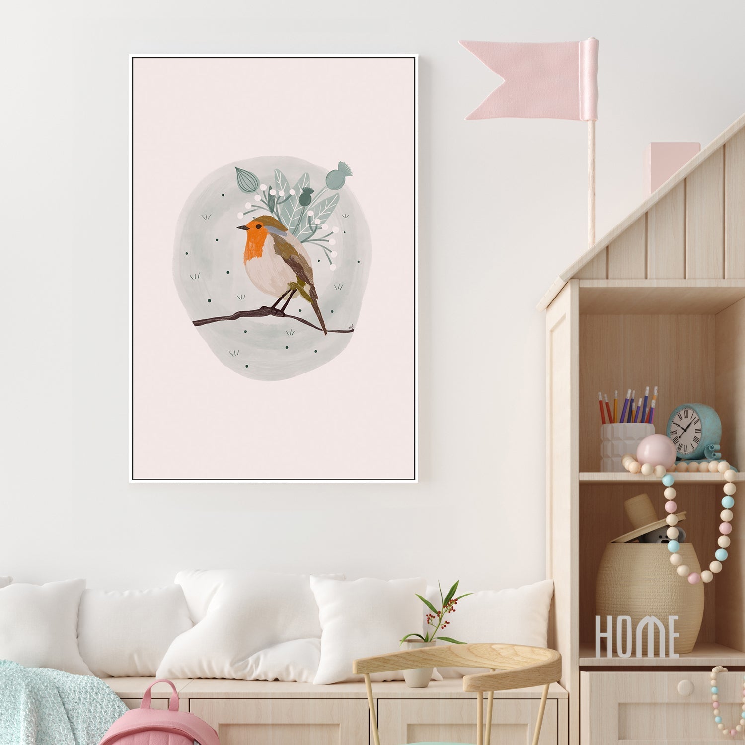 wall-art-print-canvas-poster-framed-Robin , By Menina Lisboa-2