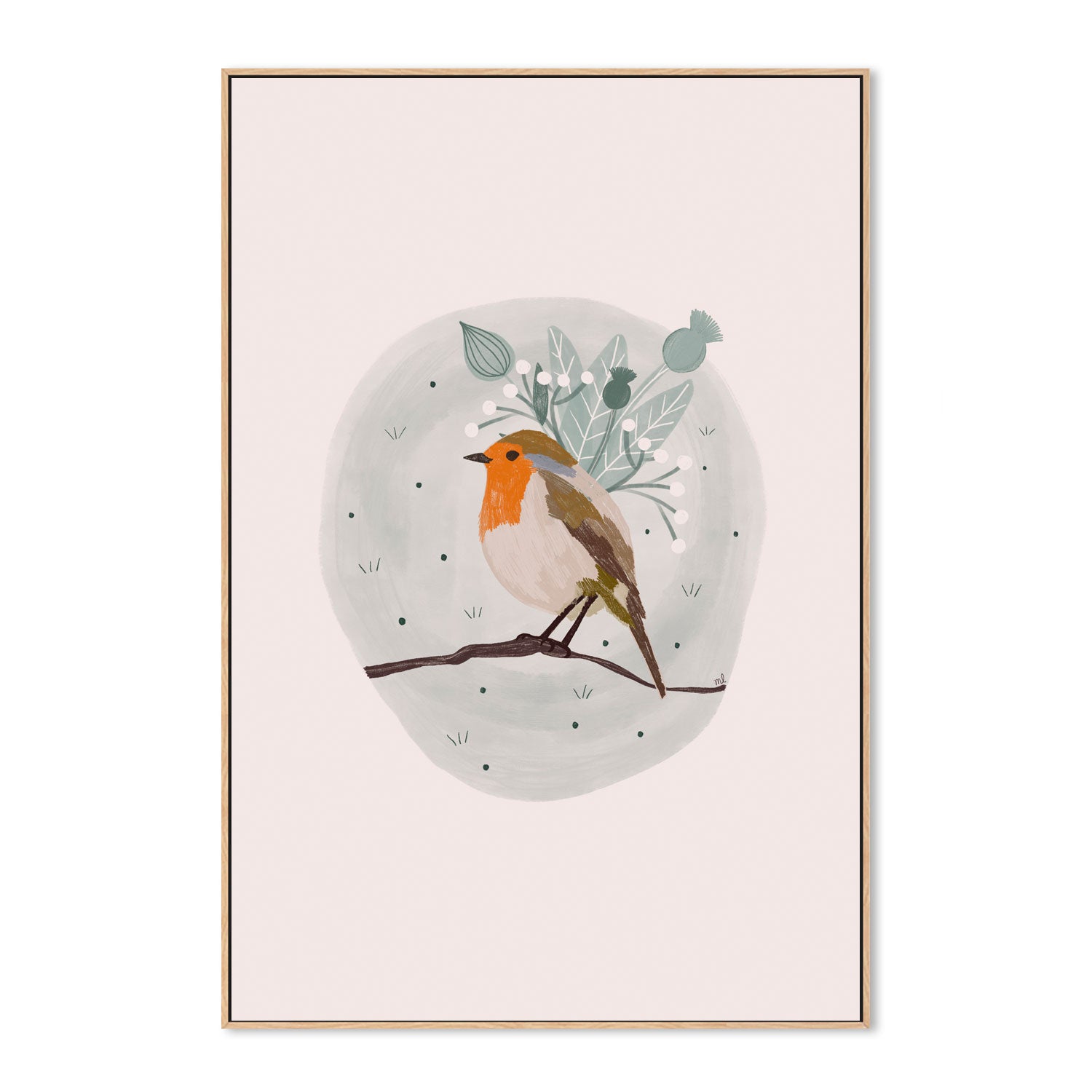 wall-art-print-canvas-poster-framed-Robin , By Menina Lisboa-4