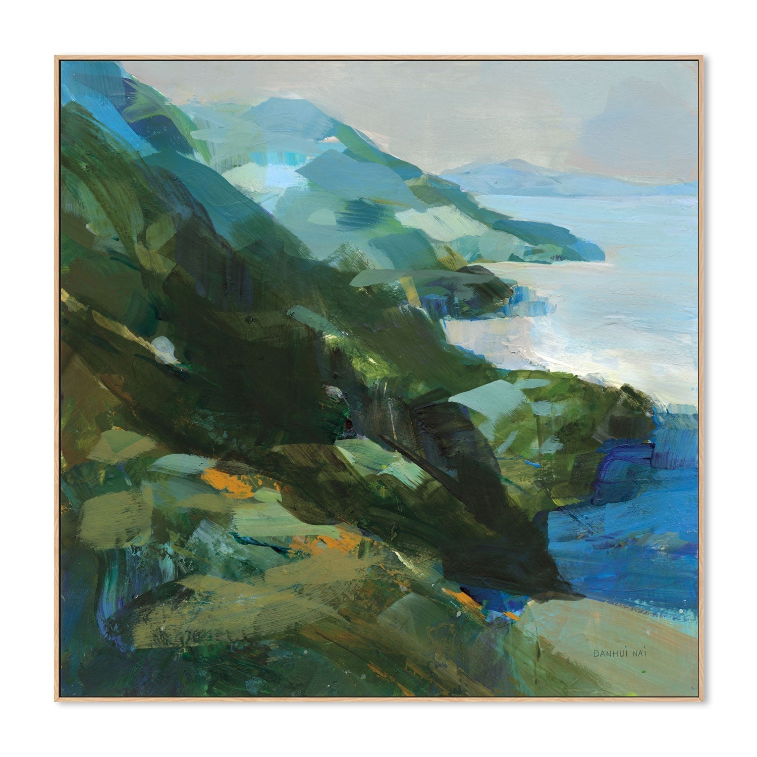 wall-art-print-canvas-poster-framed-Rocky Shoreline, Style A , By Danhui Nai-5