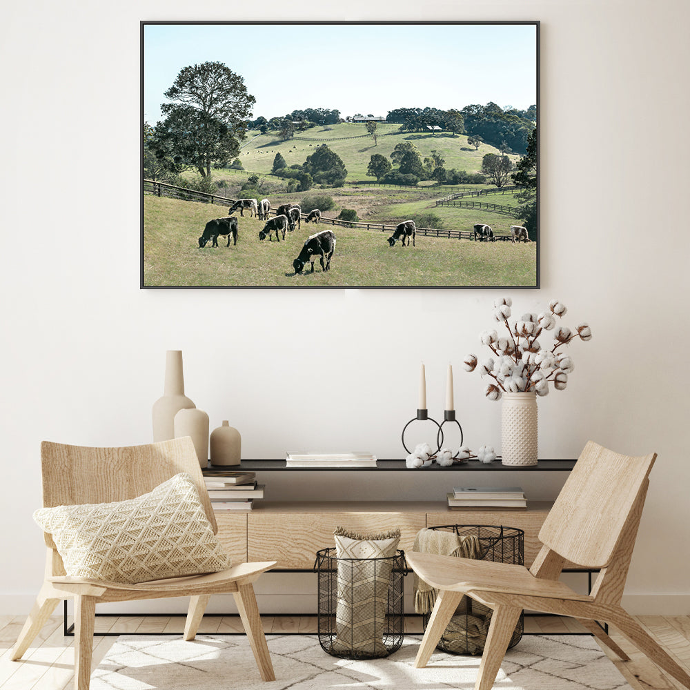 wall-art-print-canvas-poster-framed-Rolling Paddocks, Style A , By Tricia Brennan-GIOIA-WALL-ART