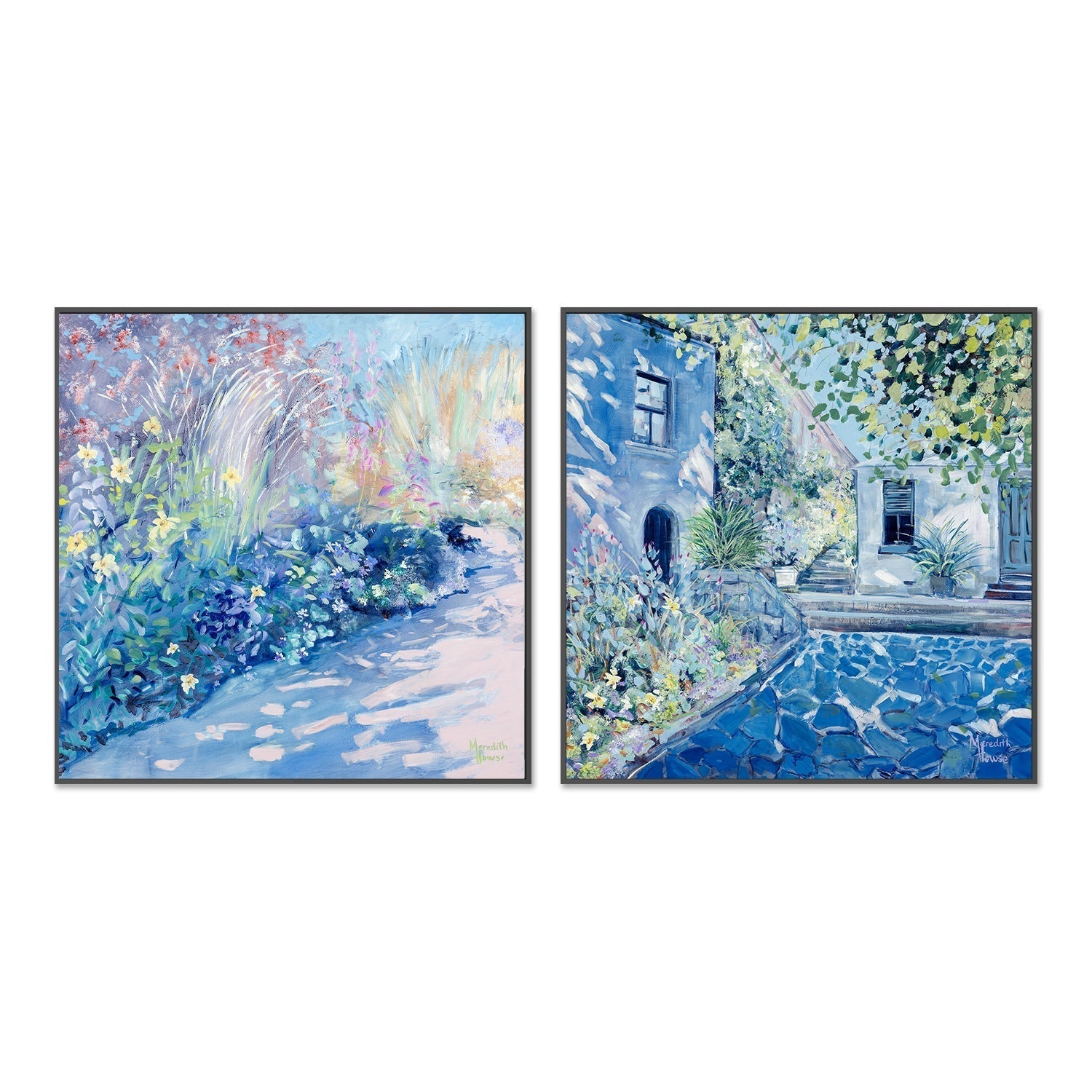 wall-art-print-canvas-poster-framed-Romance in Spring, Set of 2-by-Meredith Howse-Gioia Wall Art