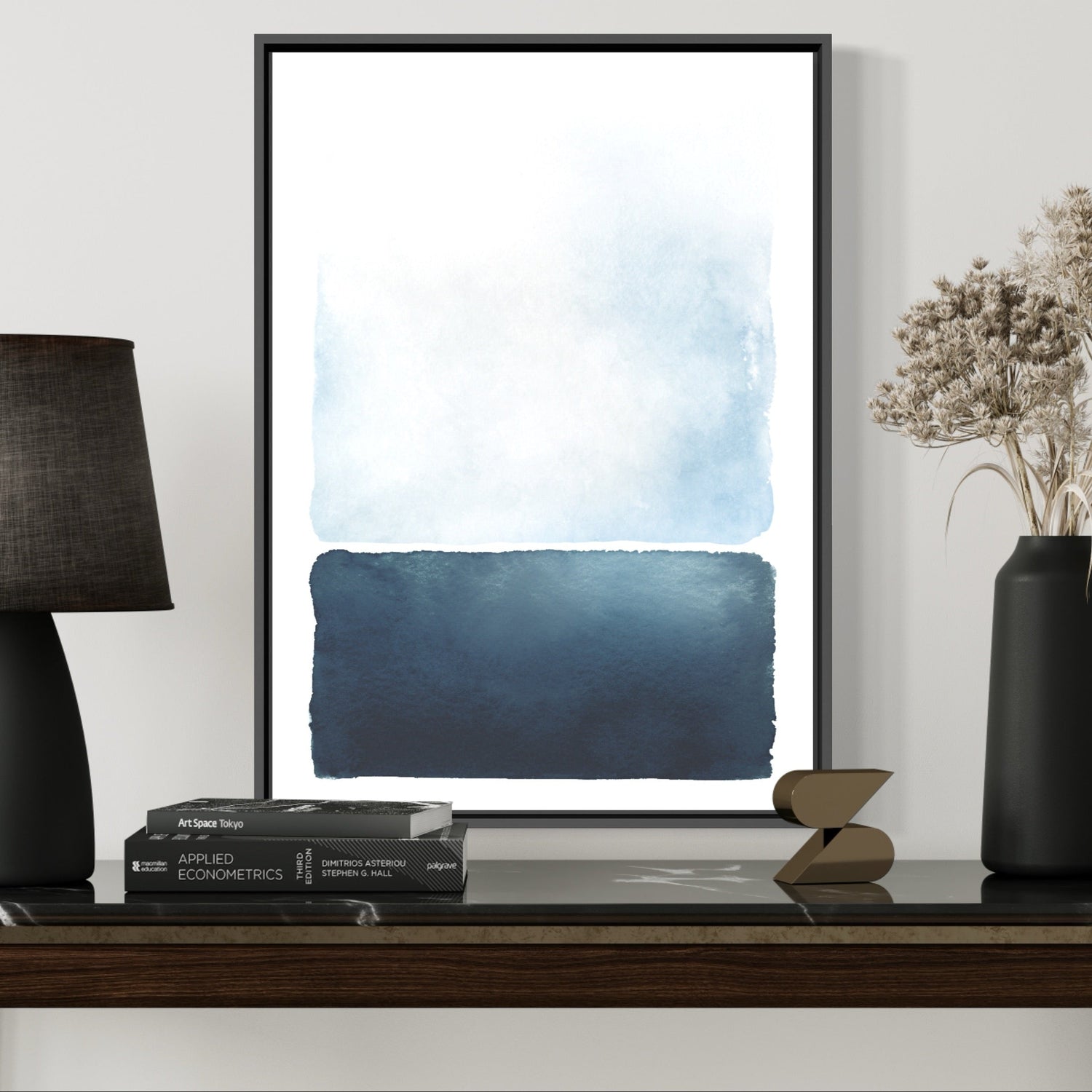 wall-art-print-canvas-poster-framed-Rothko Blue-by-Dear Musketeer Studio-Gioia Wall Art