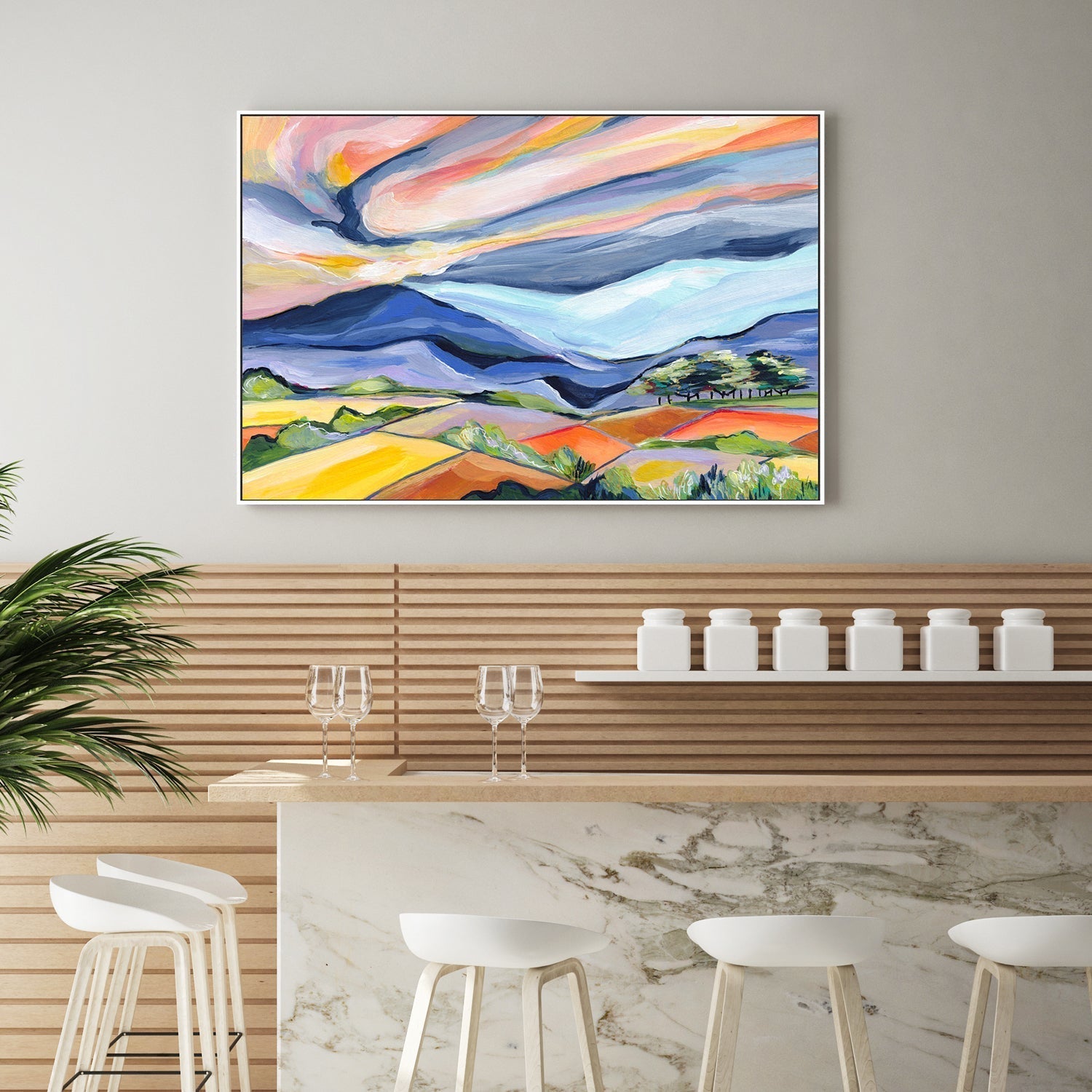 wall-art-print-canvas-poster-framed-Rush To The Mountains , By Lia Nell-GIOIA-WALL-ART