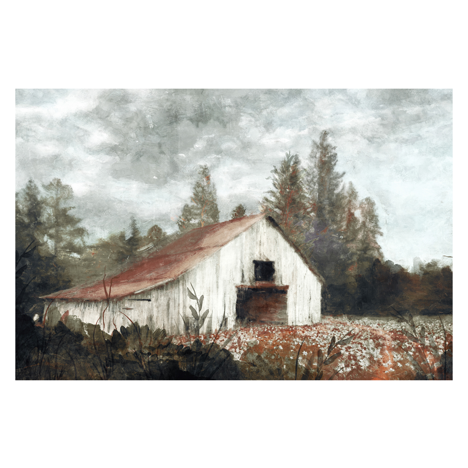 wall-art-print-canvas-poster-framed-Rusted Hearth Barn, Style A , By Nina Blue-1