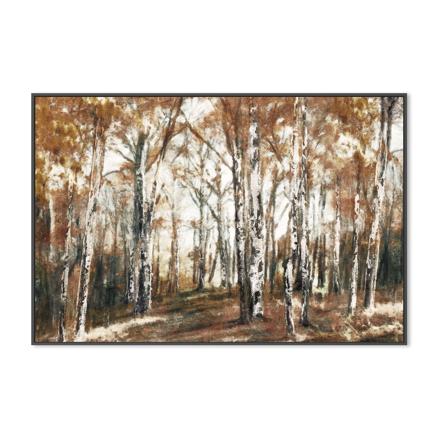 wall-art-print-canvas-poster-framed-Rusted Hearth Birch Trees, Style A , By Nina Blue-3