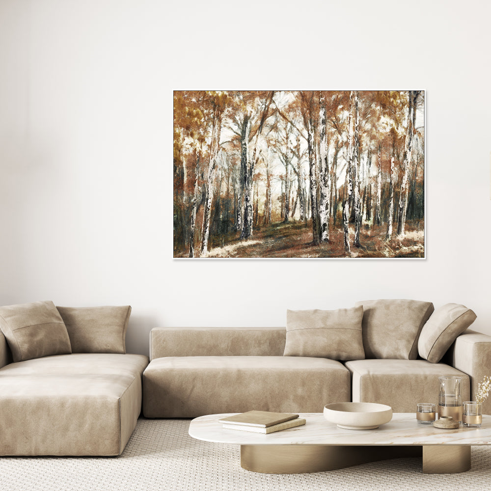 wall-art-print-canvas-poster-framed-Rusted Hearth Birch Trees, Style A , By Nina Blue-7