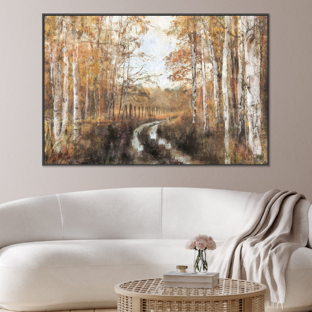 wall-art-print-canvas-poster-framed-Rusted Hearth Birch Trees, Style B , By Nina Blue-2