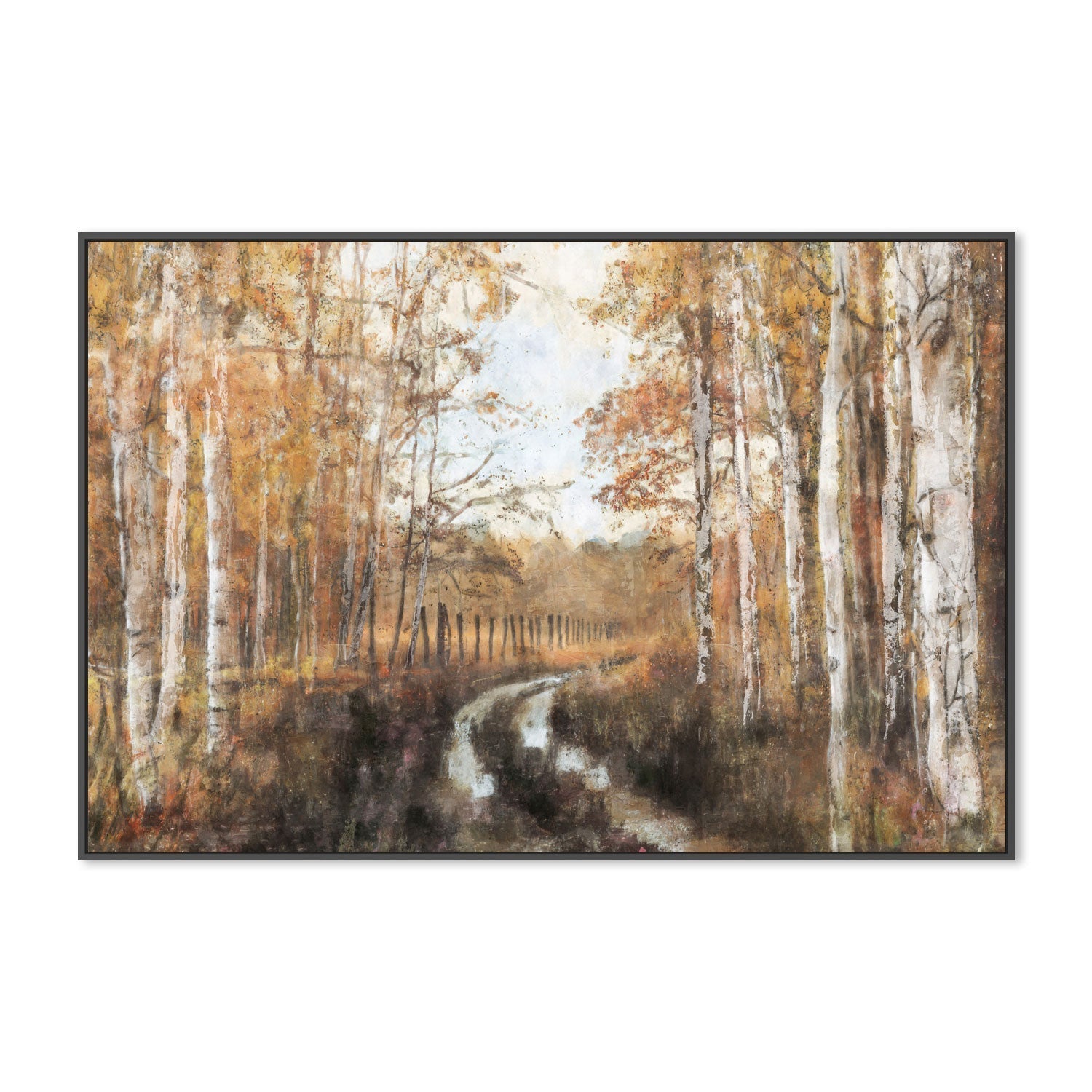 wall-art-print-canvas-poster-framed-Rusted Hearth Birch Trees, Style B , By Nina Blue-3