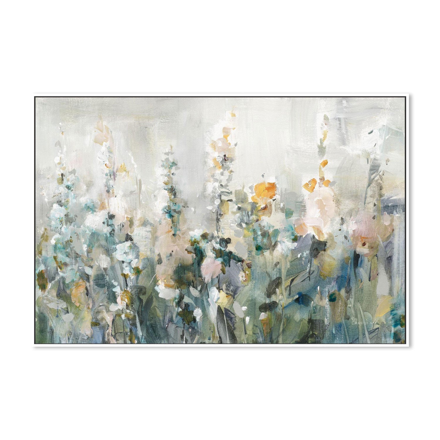 wall-art-print-canvas-poster-framed-Rustic Garden Neutral-by-Danhui Nai-Gioia Wall Art