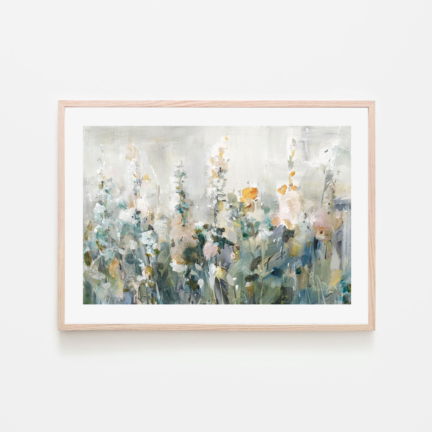 wall-art-print-canvas-poster-framed-Rustic Garden Neutral-by-Danhui Nai-Gioia Wall Art