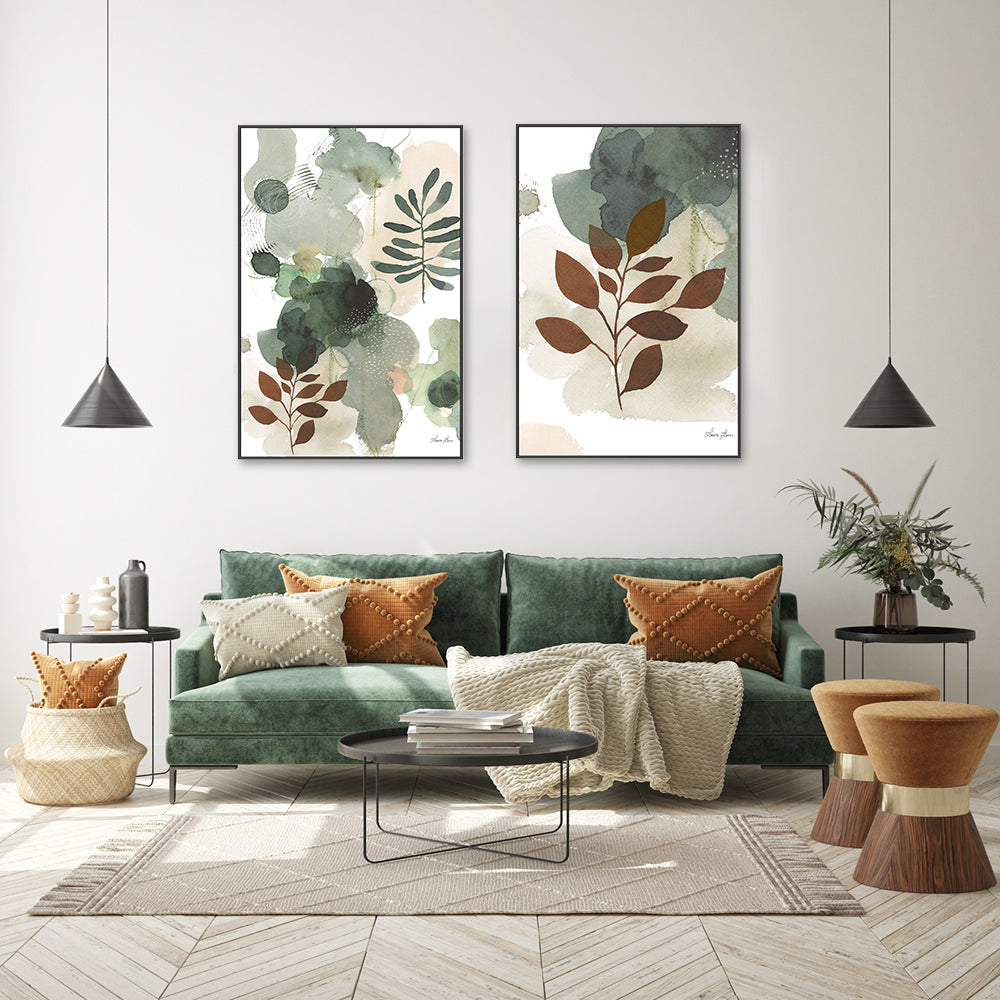 wall-art-print-canvas-poster-framed-Sage Bliss, Set of 2-by-Laura Horn-Gioia Wall Art