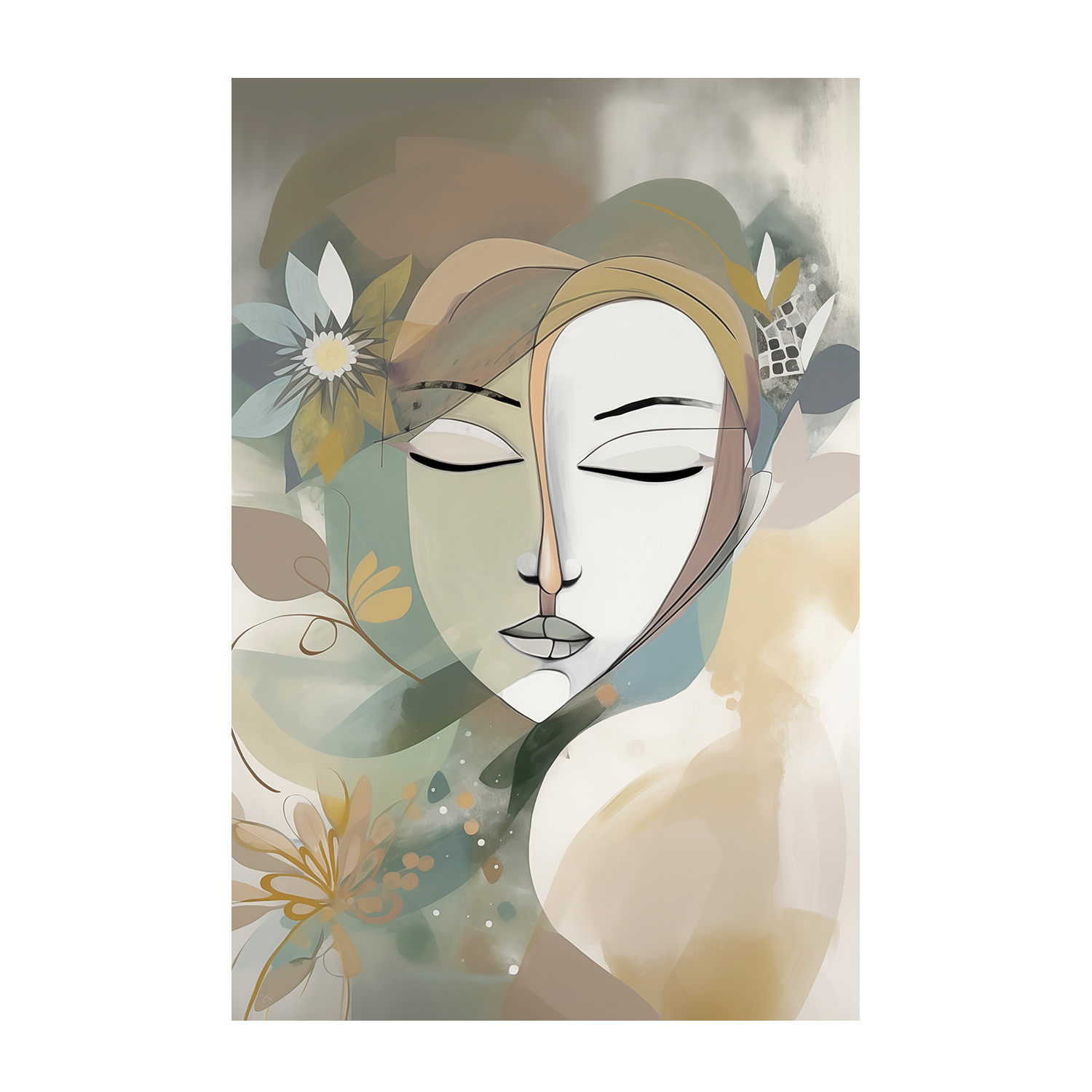 wall-art-print-canvas-poster-framed-Sage, Style A & B, Set Of 2 , By Bella Eve-7