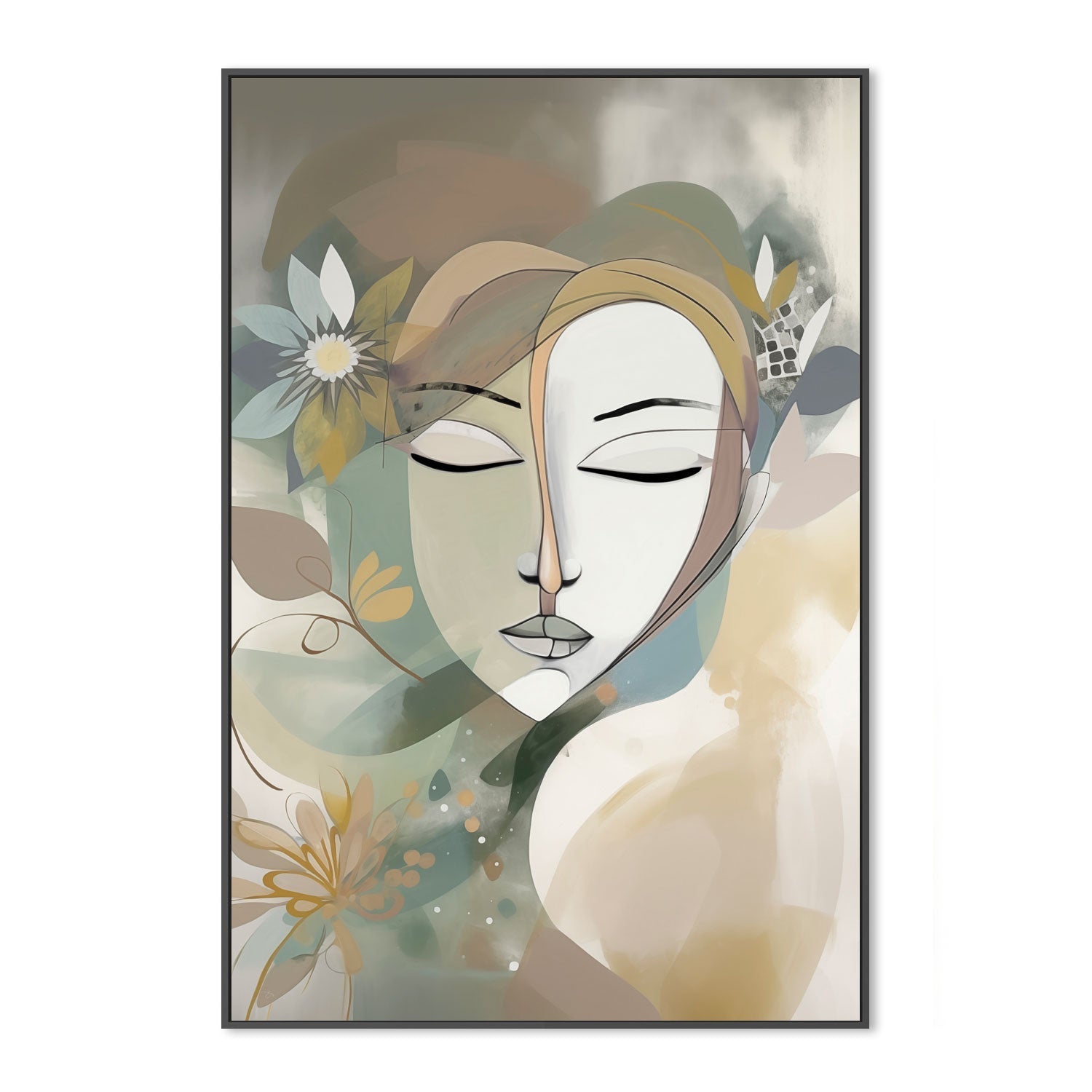 wall-art-print-canvas-poster-framed-Sage, Style A , By Bella Eve-3