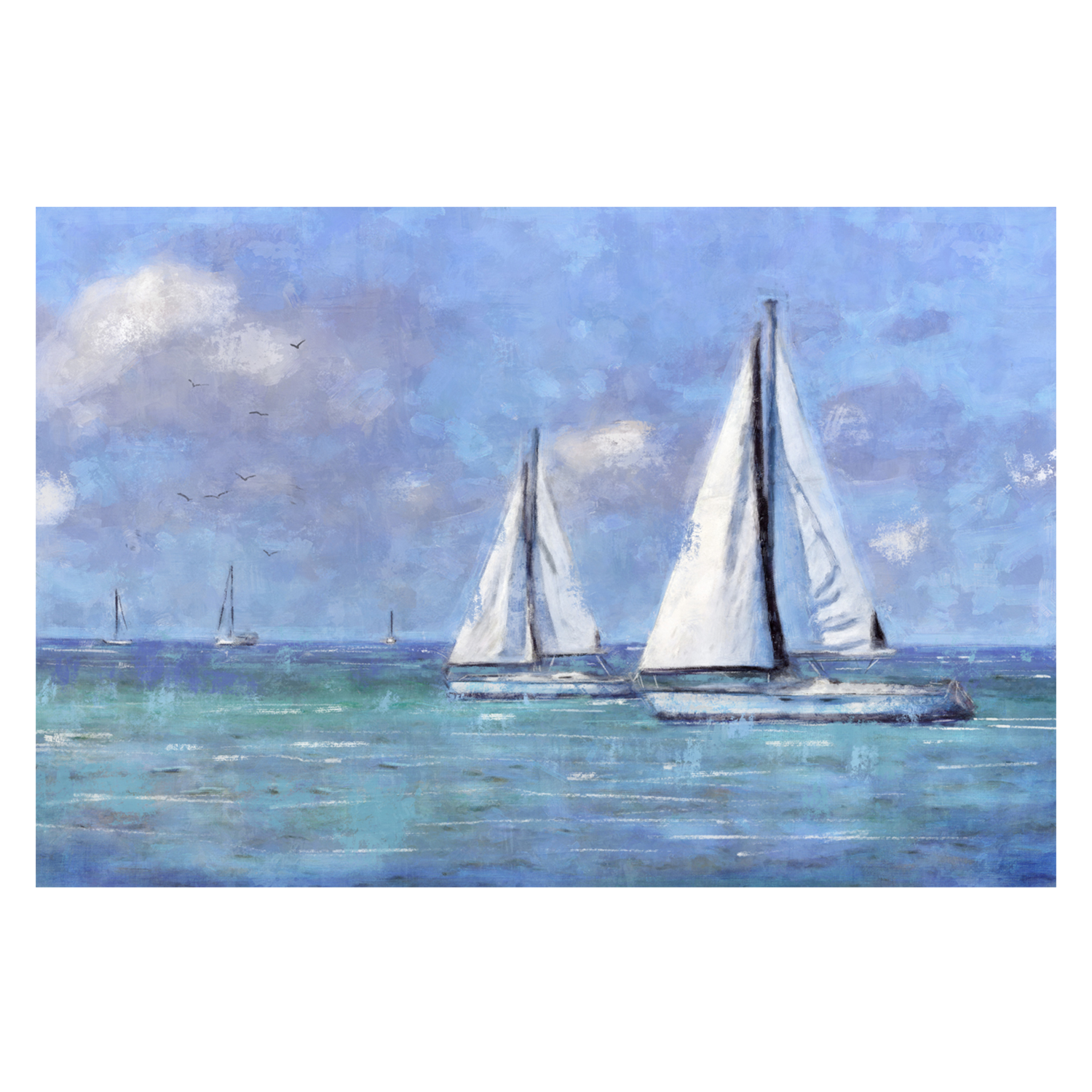 wall-art-print-canvas-poster-framed-Sailing Day , By Nina Blue-1