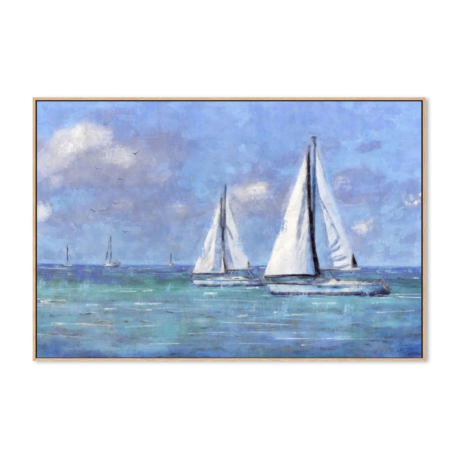 wall-art-print-canvas-poster-framed-Sailing Day , By Nina Blue-4