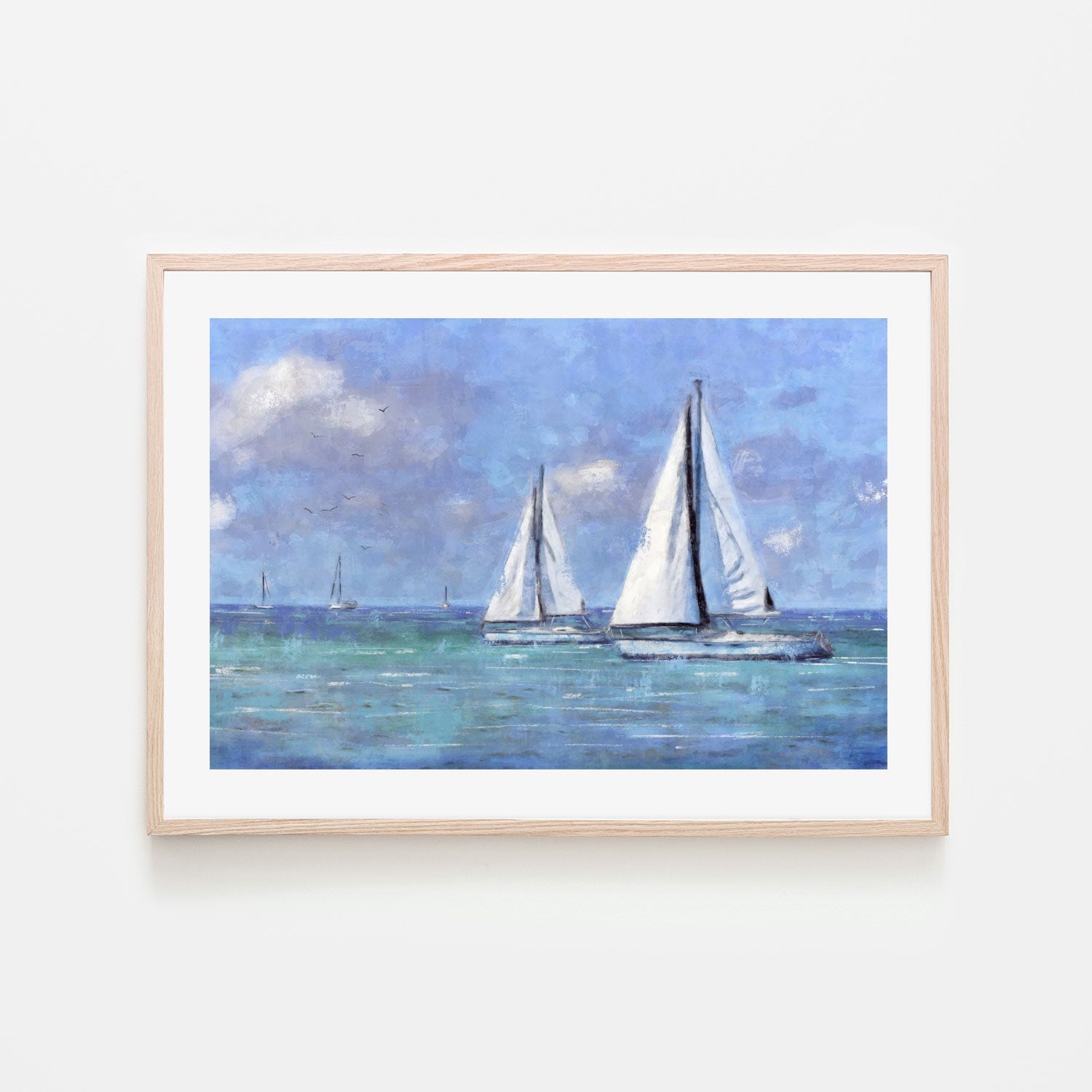 wall-art-print-canvas-poster-framed-Sailing Day , By Nina Blue-6