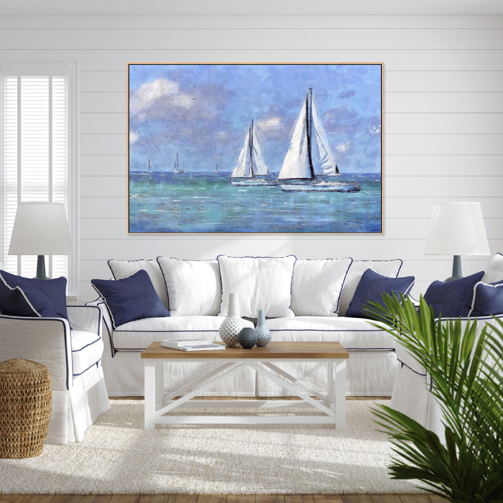 wall-art-print-canvas-poster-framed-Sailing Day , By Nina Blue-7