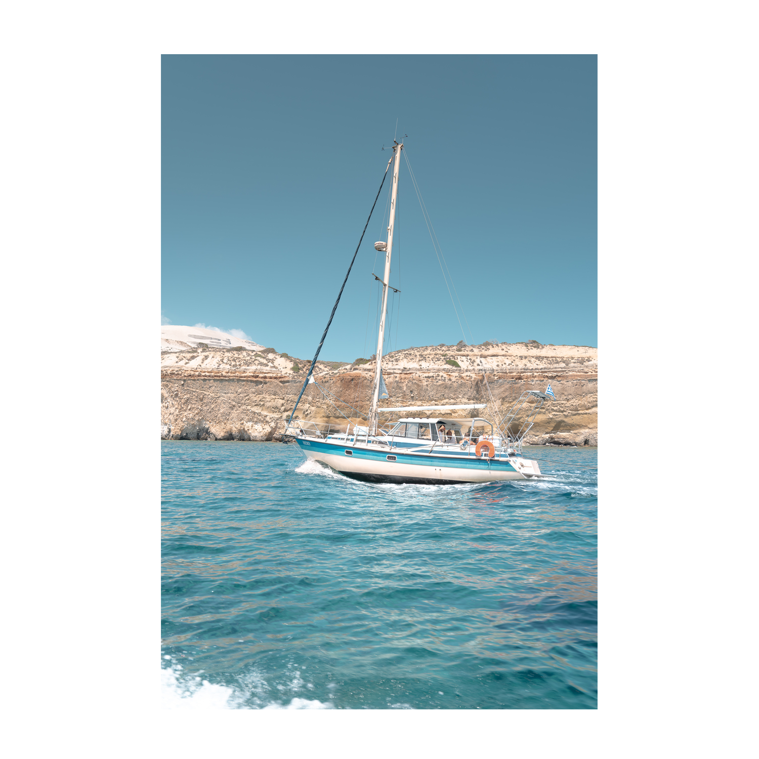 wall-art-print-canvas-poster-framed-Sailing In Milos , By Josh Silver-1