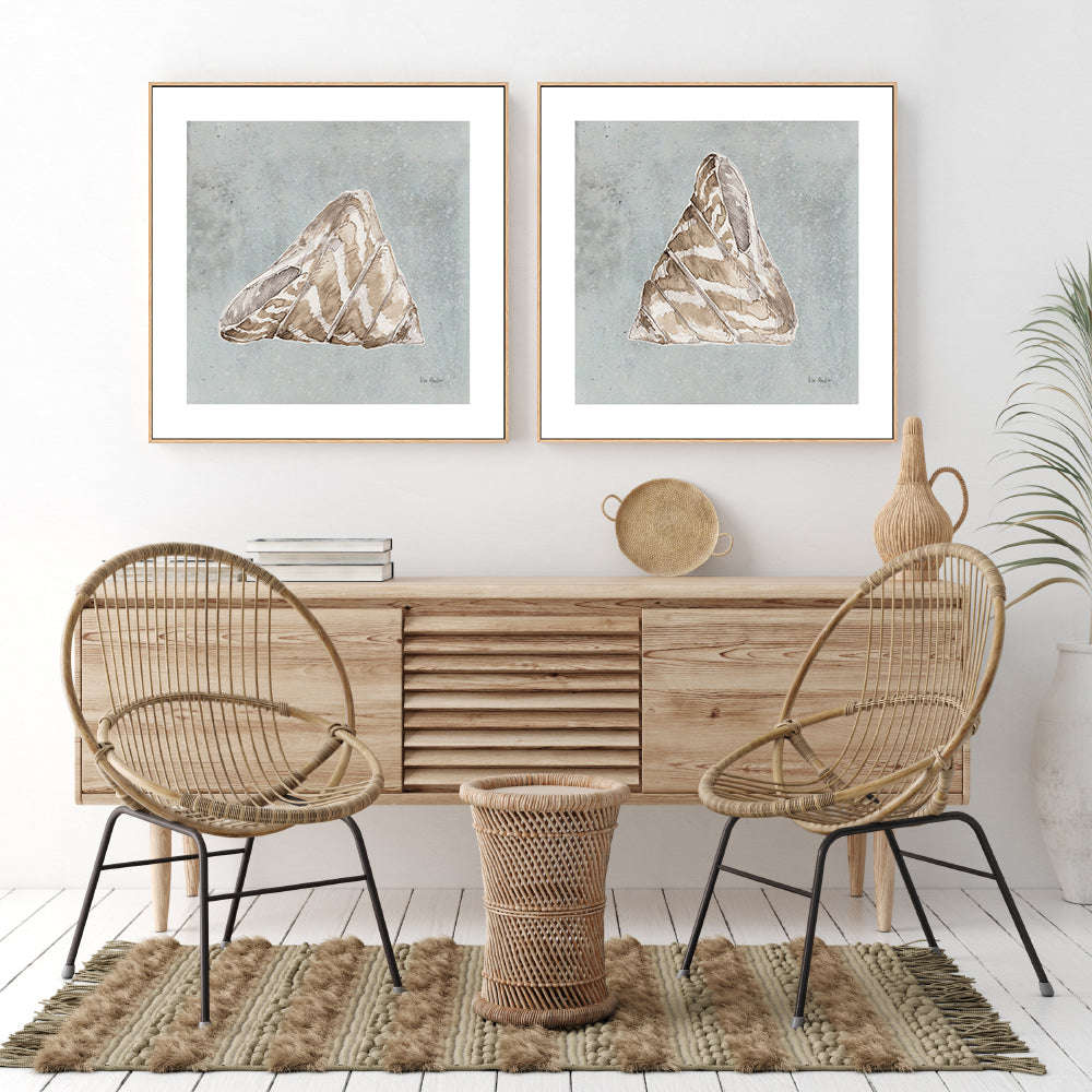 wall-art-print-canvas-poster-framed-Sand And Seashells, Style A & B, Set Of 2 , By Lisa Audit-GIOIA-WALL-ART