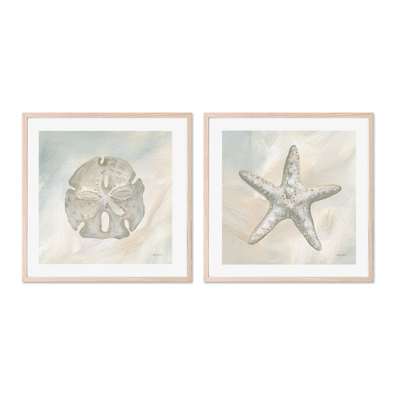 wall-art-print-canvas-poster-framed-Sandollar, Style A & B, Set Of 2 , By Yvette St. Amant-6