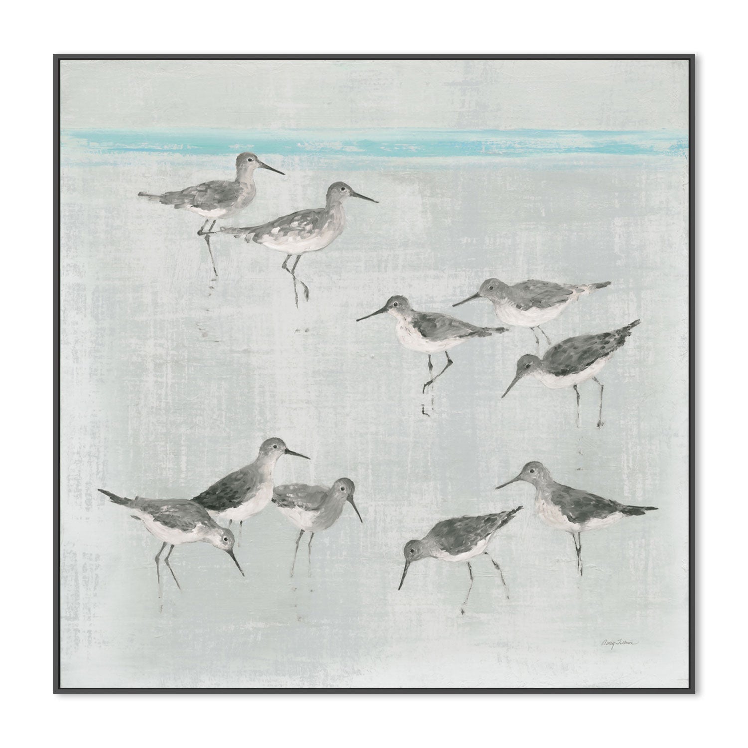 wall-art-print-canvas-poster-framed-Sandpipers, Style A , By Avery Tilmon-GIOIA-WALL-ART