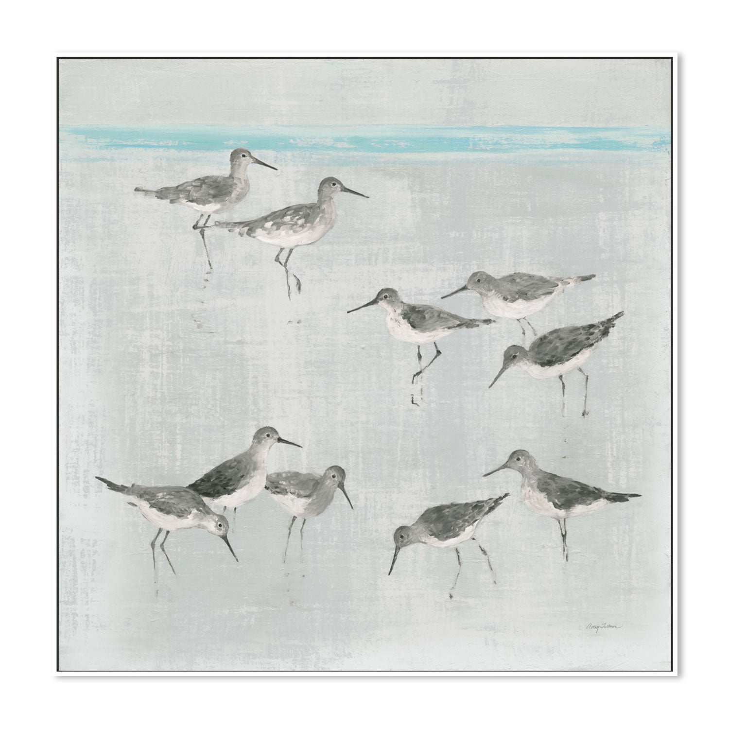 wall-art-print-canvas-poster-framed-Sandpipers, Style A , By Avery Tilmon-GIOIA-WALL-ART