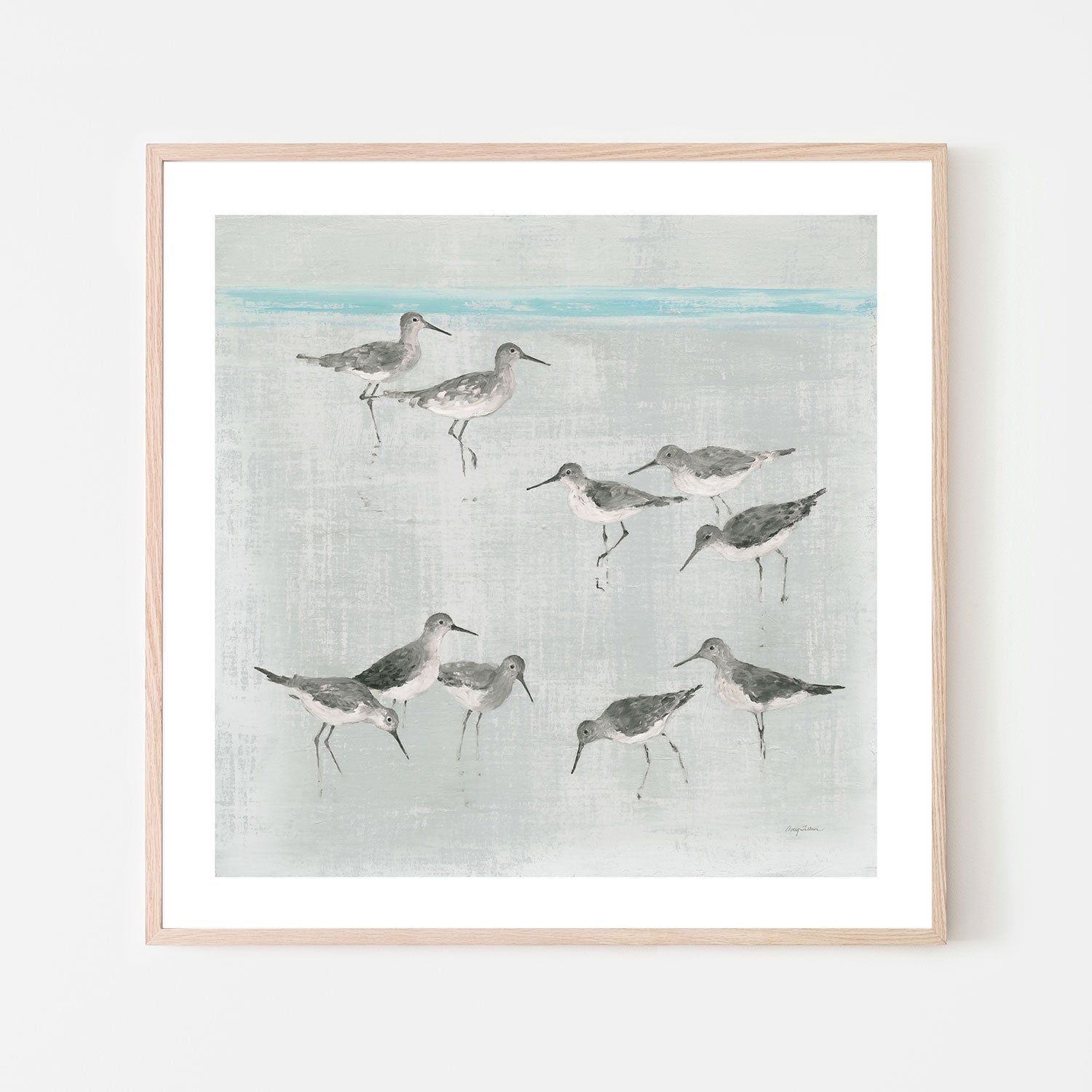 wall-art-print-canvas-poster-framed-Sandpipers, Style A , By Avery Tilmon-GIOIA-WALL-ART