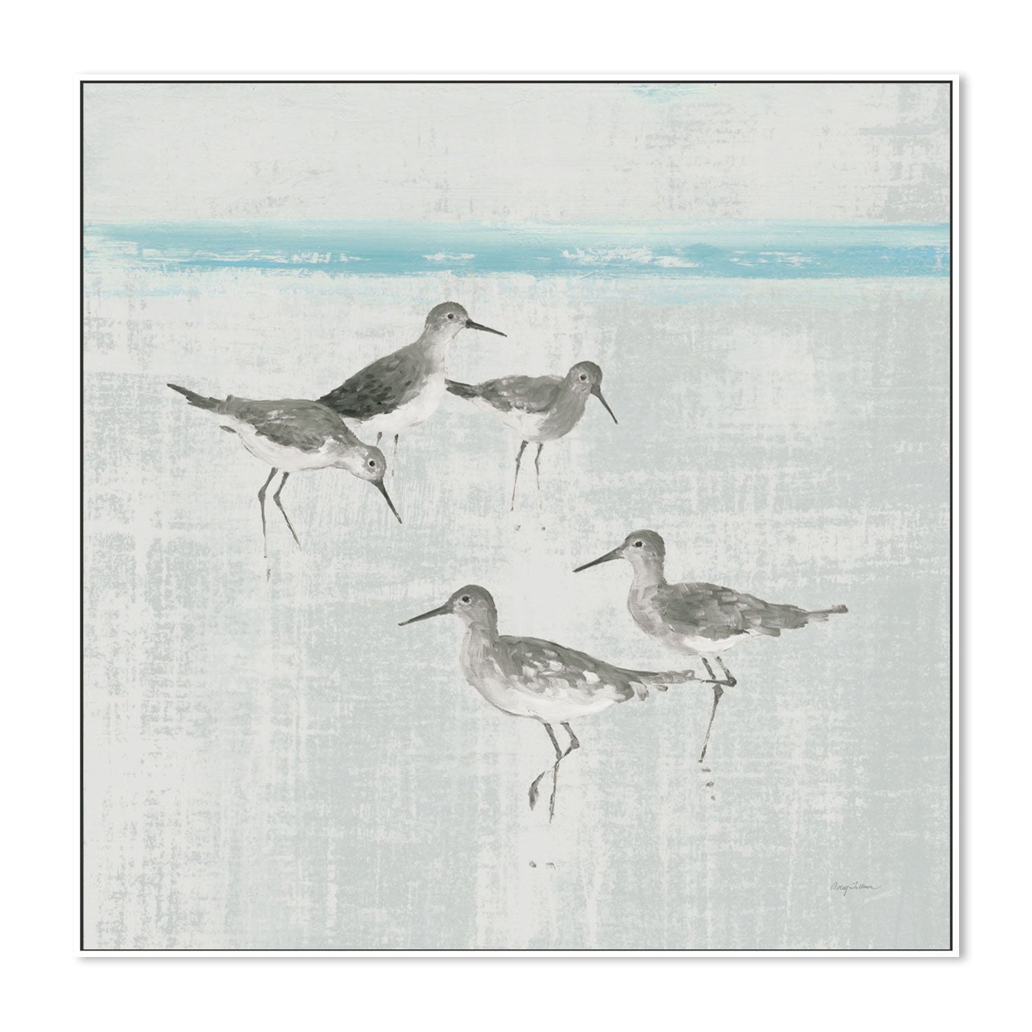 wall-art-print-canvas-poster-framed-Sandpipers, Style B , By Avery Tilmon-GIOIA-WALL-ART