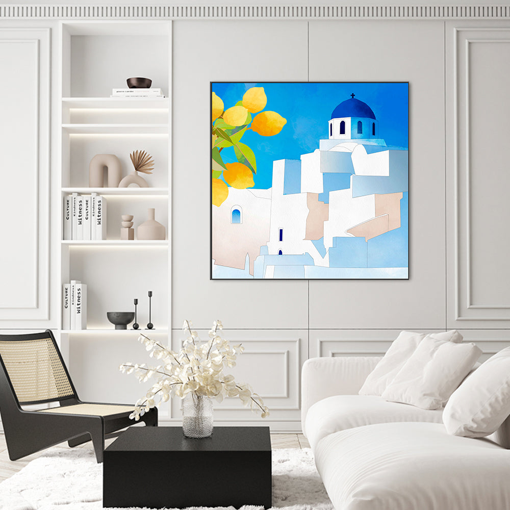 wall-art-print-canvas-poster-framed-Santorini, Style B , By Ana Rut Bre-7