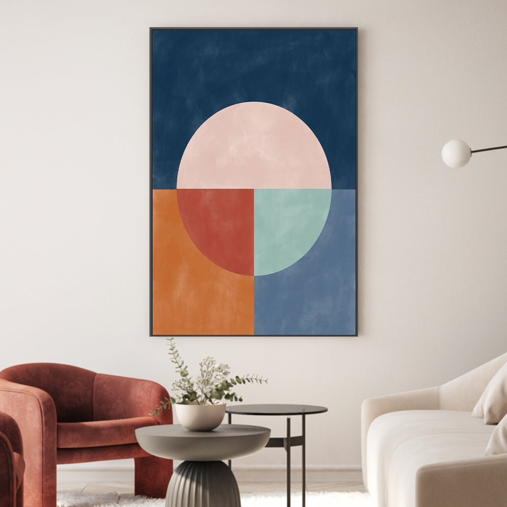 wall-art-print-canvas-poster-framed-Sapphire And Sunset, Style E , By Elena Ristova-GIOIA-WALL-ART