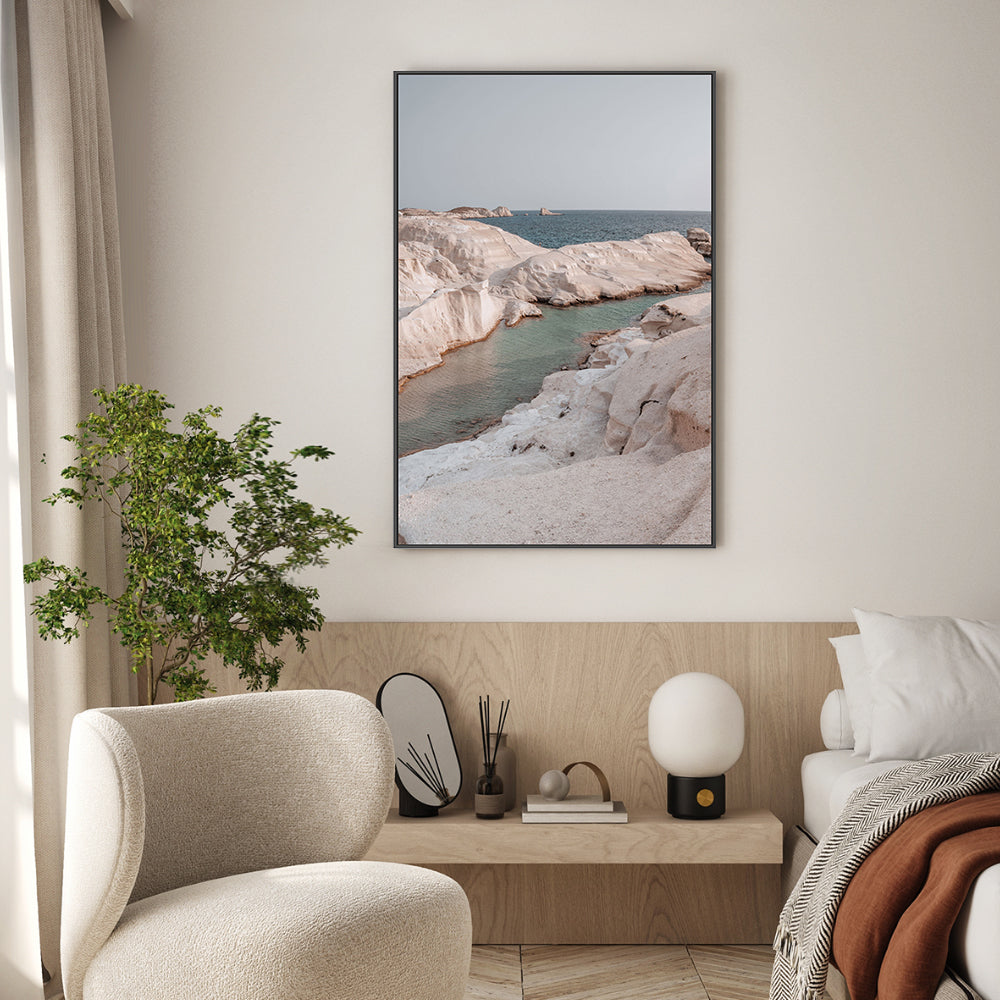 wall-art-print-canvas-poster-framed-Sarakiniko Beach , By Josh Silver-7