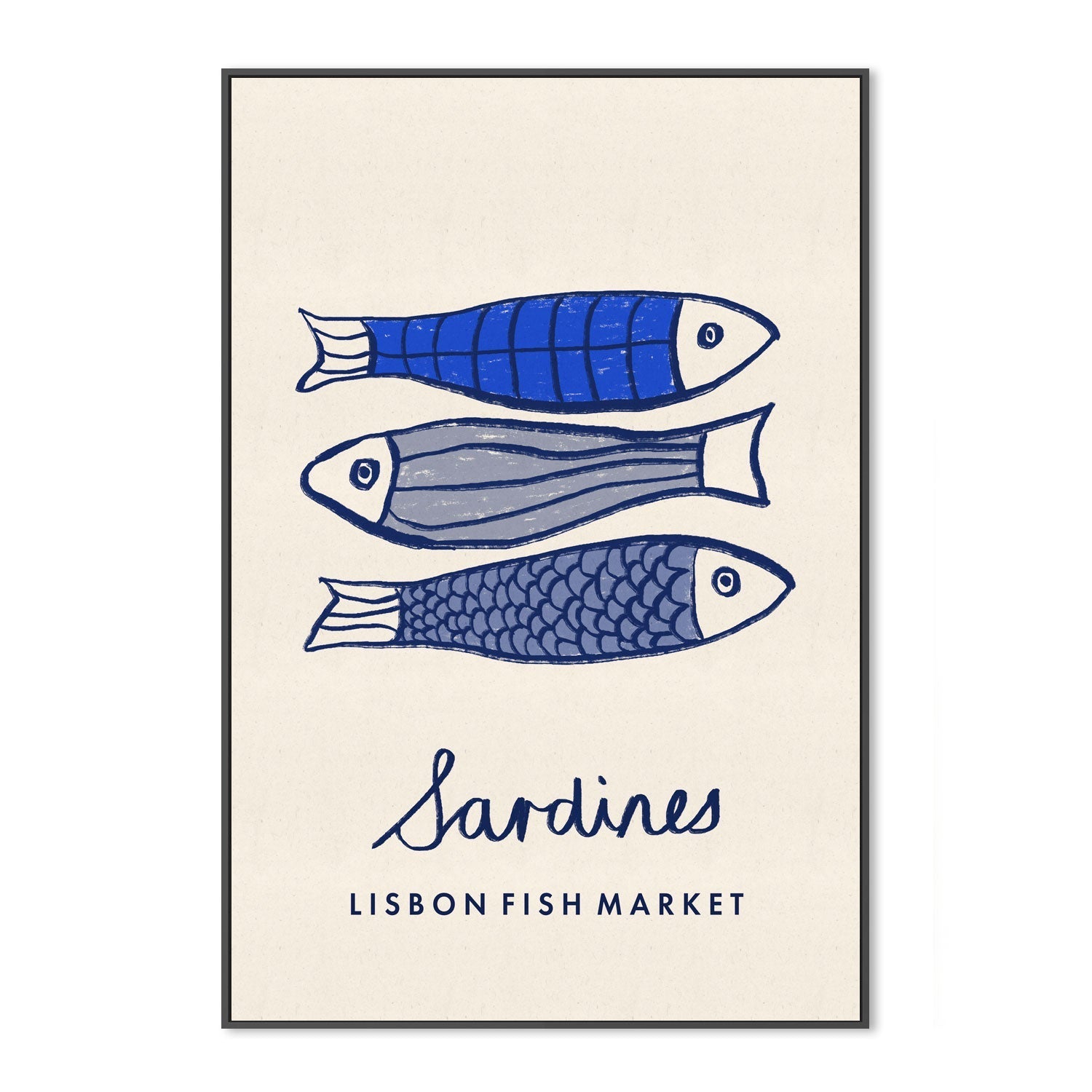 wall-art-print-canvas-poster-framed-Sardines, Lisbon Fish Market , By Lia Nell-3