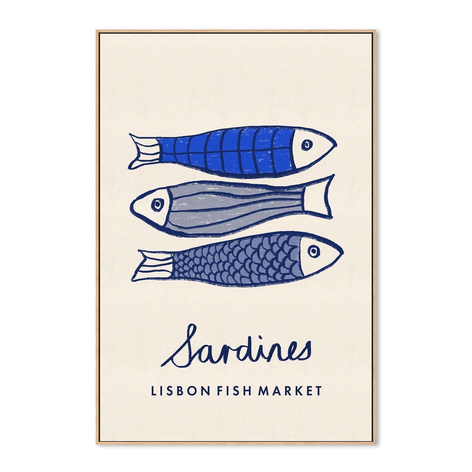 wall-art-print-canvas-poster-framed-Sardines, Lisbon Fish Market , By Lia Nell-4