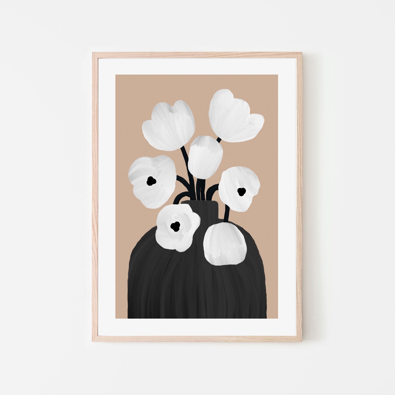 wall-art-print-canvas-poster-framed-Scandi Botanical Style D , By Pictufy-5