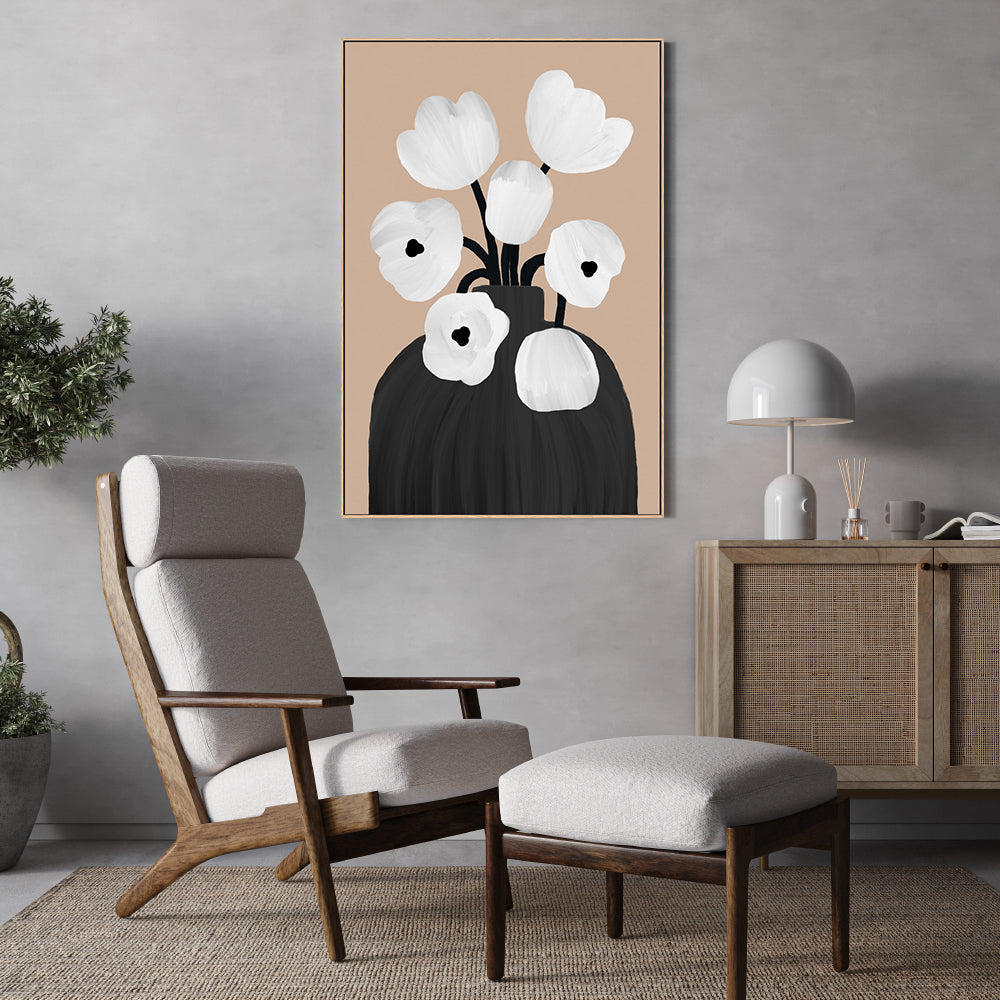 wall-art-print-canvas-poster-framed-Scandi Botanical Style D , By Pictufy-8