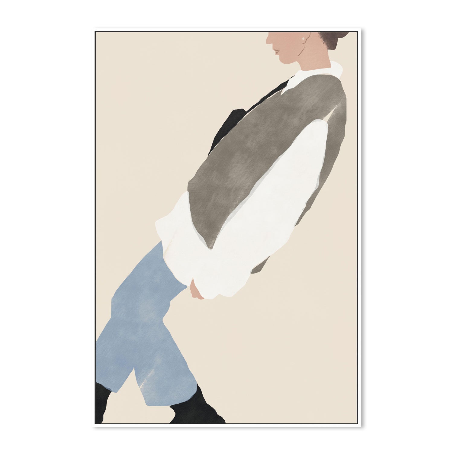 wall-art-print-canvas-poster-framed-Scandi Girl , By Little Dean-5