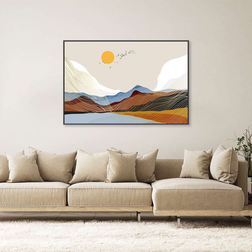 wall-art-print-canvas-poster-framed-Scandinavian Skies, Style A-GIOIA-WALL-ART