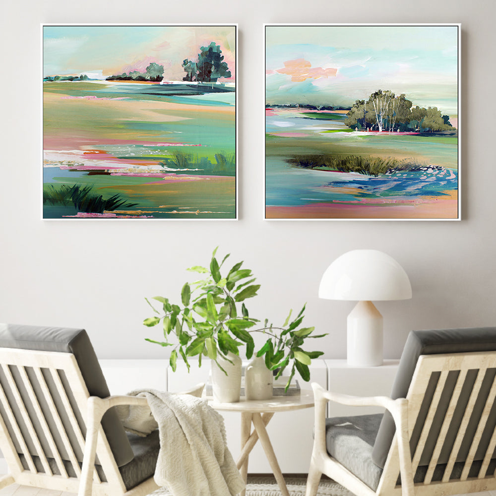 wall-art-print-canvas-poster-framed-Scenery, Style B & C, Set Of 2 , By Amelia Aveline-2