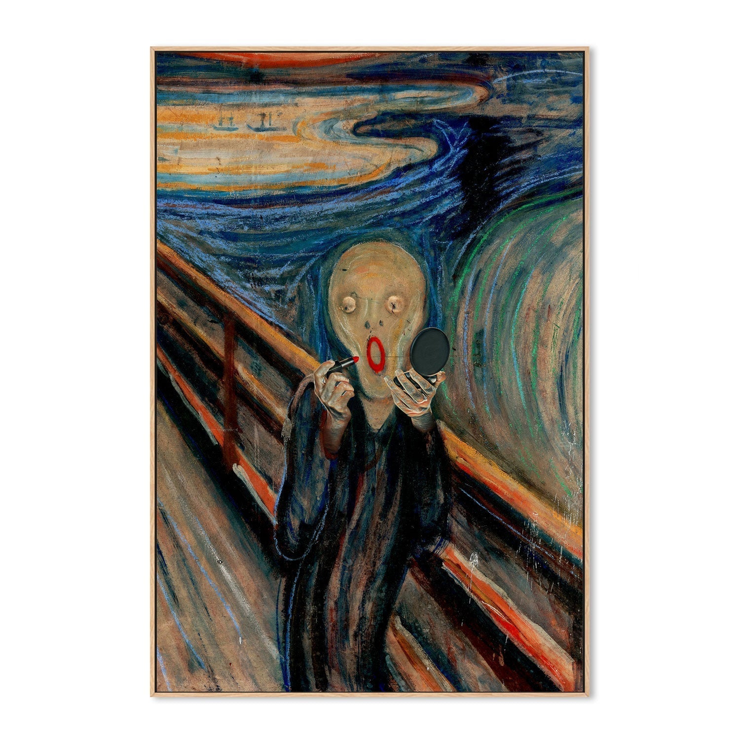 wall-art-print-canvas-poster-framed-Screaming Make Up-GIOIA-WALL-ART