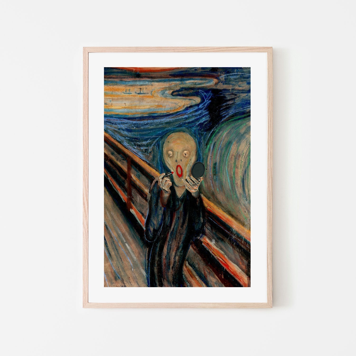 wall-art-print-canvas-poster-framed-Screaming Make Up-GIOIA-WALL-ART