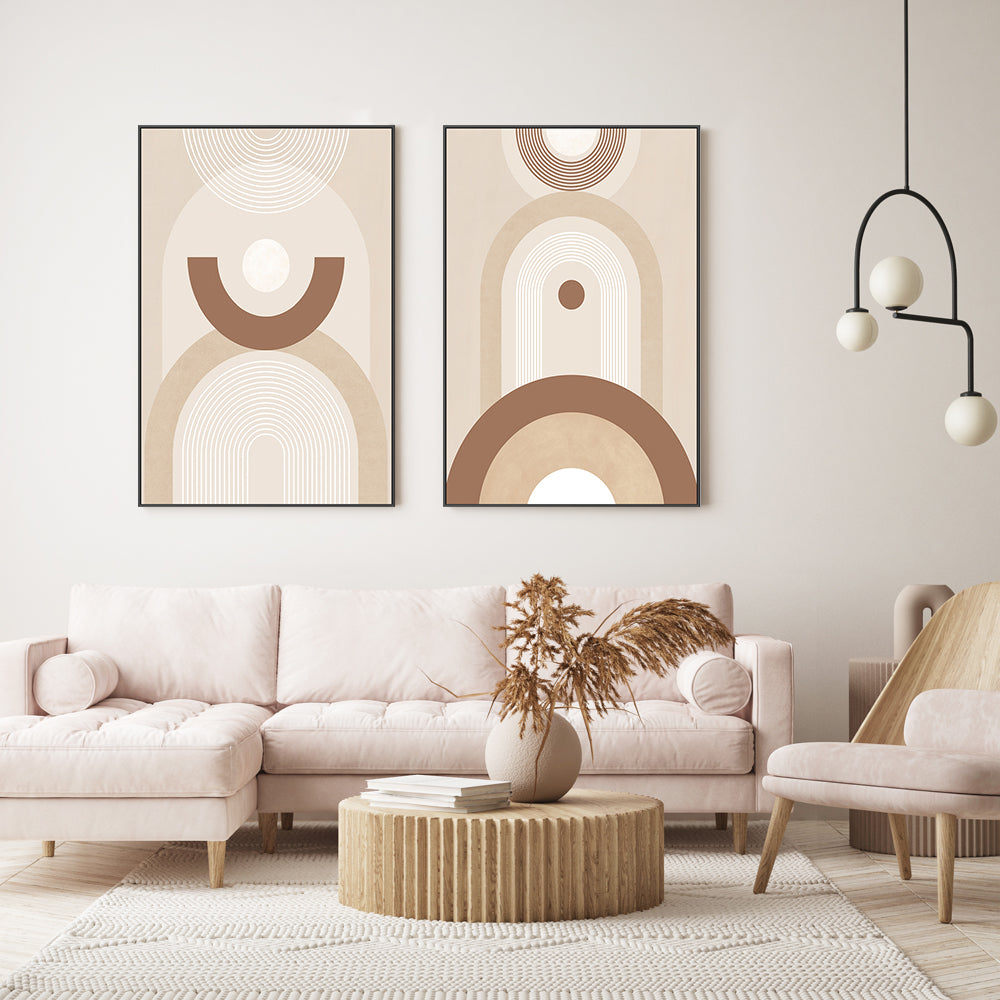 wall-art-print-canvas-poster-framed-Sculpted Simplicity, Style A & B, Set Of 2 , By Elena Ristova-GIOIA-WALL-ART