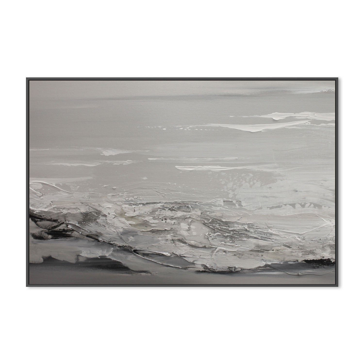 wall-art-print-canvas-poster-framed-Sea In Grey, Style A , By Amelia Aveline-3