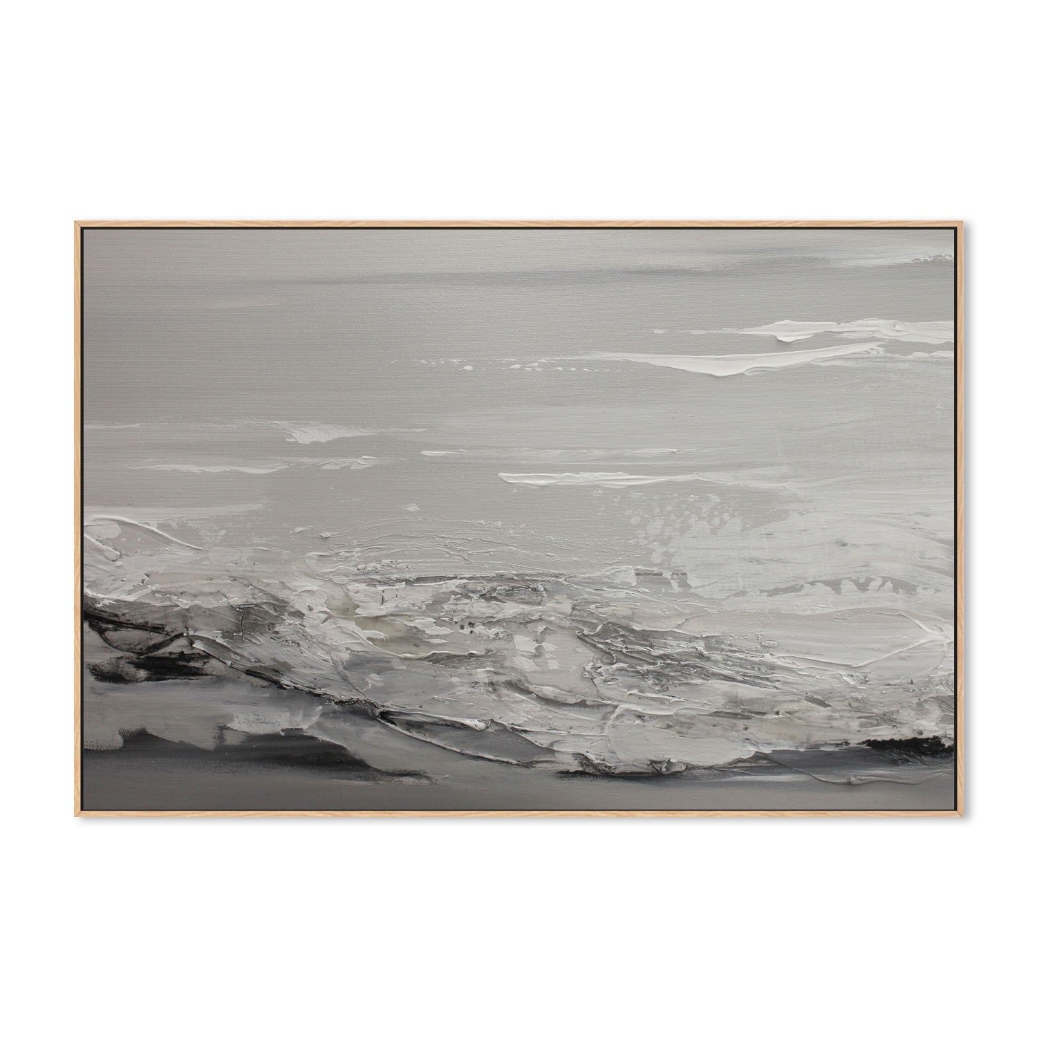 wall-art-print-canvas-poster-framed-Sea In Grey, Style A , By Amelia Aveline-4