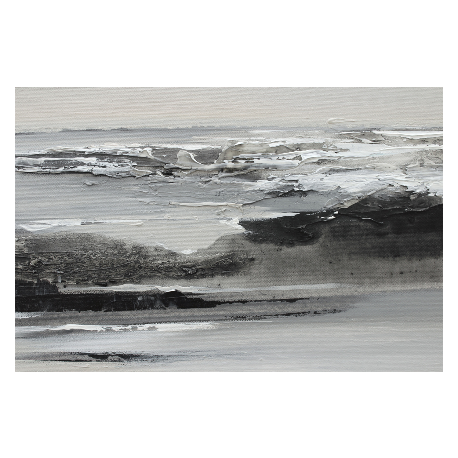 wall-art-print-canvas-poster-framed-Sea In Grey, Style B , By Amelia Aveline-1