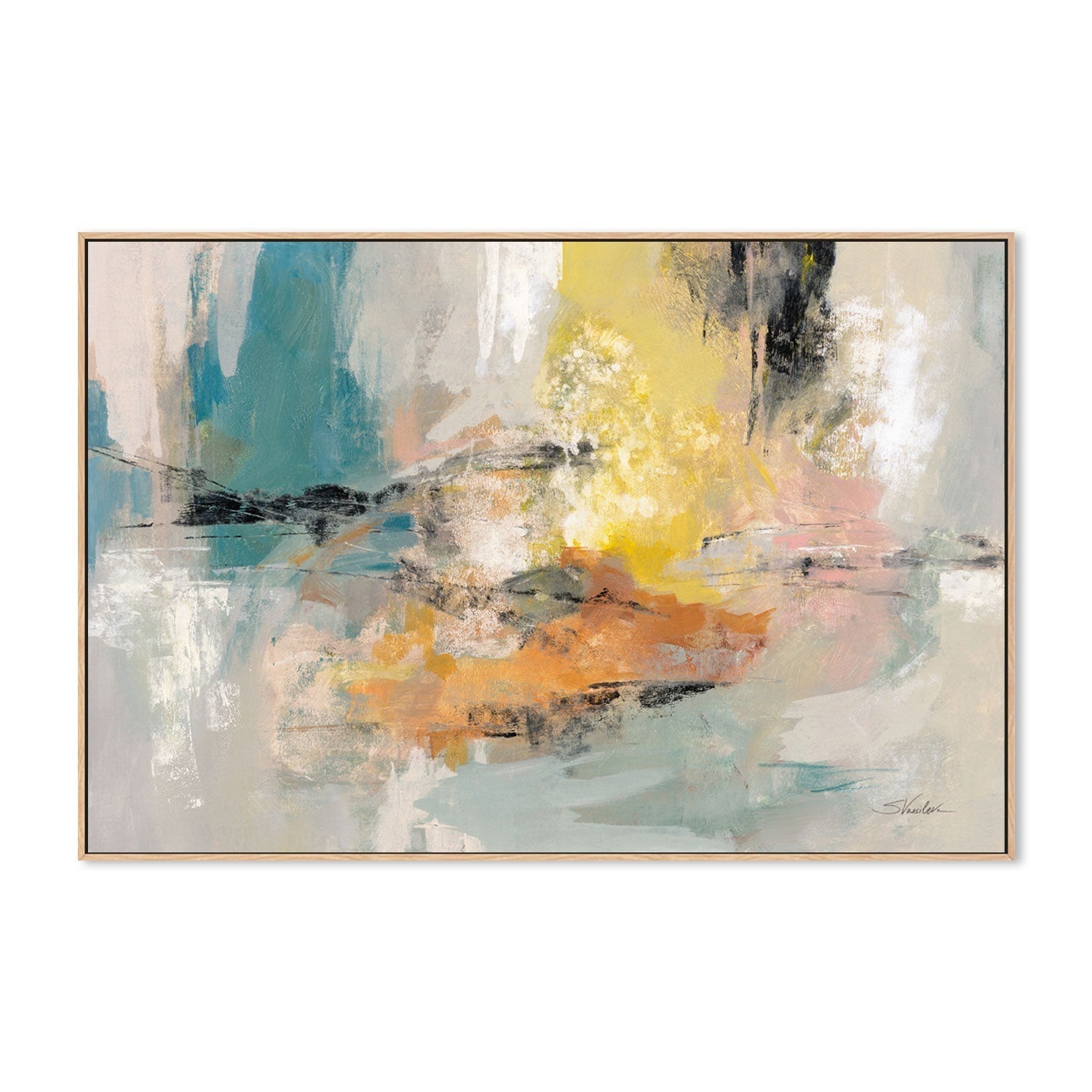 wall-art-print-canvas-poster-framed-Seaside Ambience-by-Silvia Vassileva-Gioia Wall Art