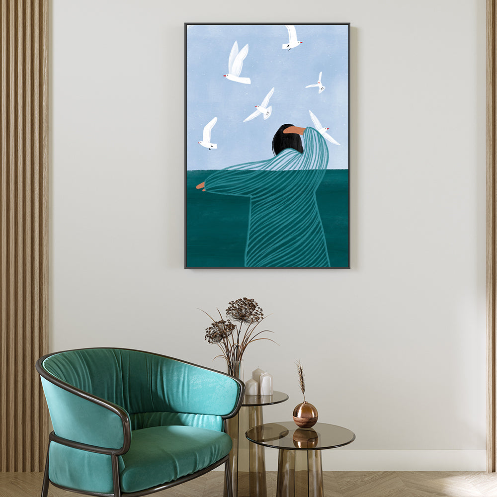 wall-art-print-canvas-poster-framed-Seaside , By Bea Muller-2