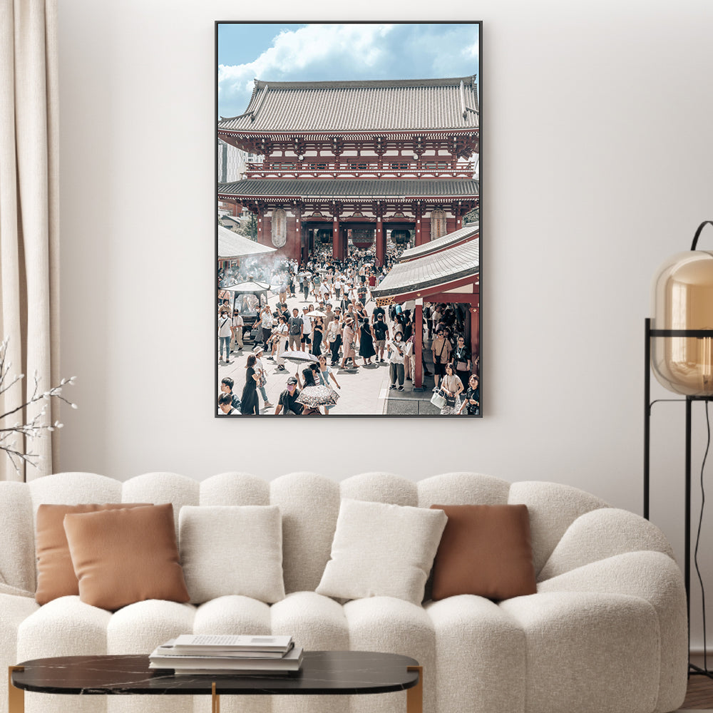 wall-art-print-canvas-poster-framed-Senso-ji, Tokyo, Japan , By Josh Silver-2