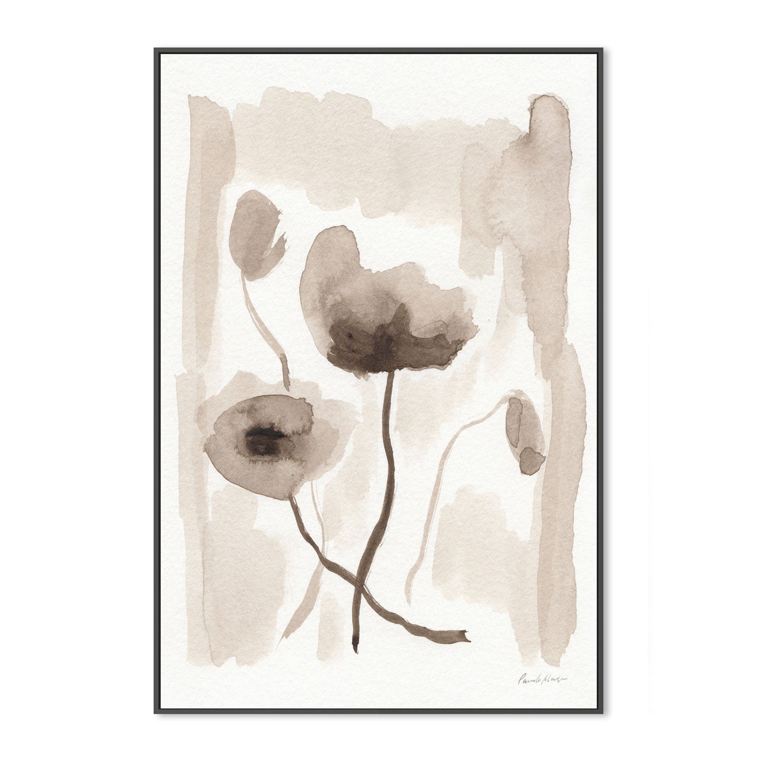 wall-art-print-canvas-poster-framed-Sepia Florals, Style A , By Pamela Munger-GIOIA-WALL-ART